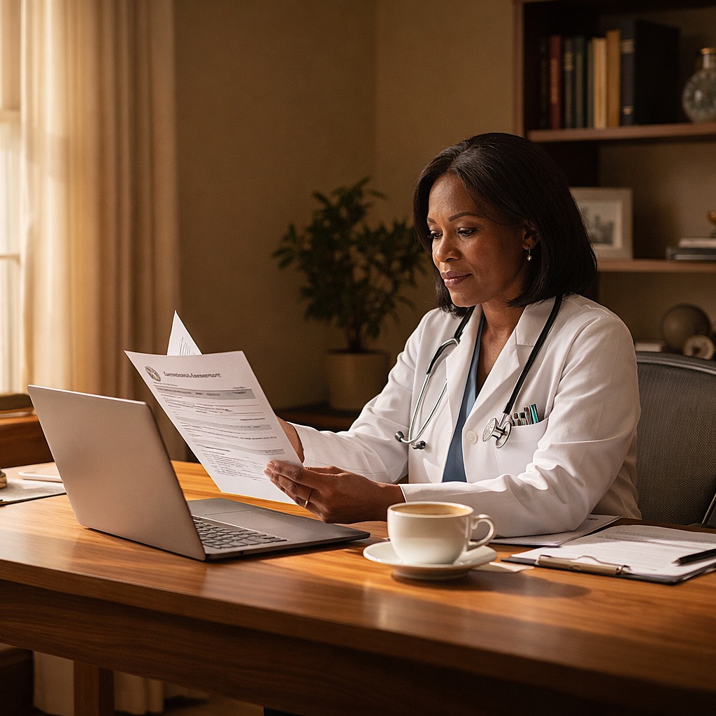 Dr. Sarah Chen, Consultant Anaesthetist — Professional Medical Financial client